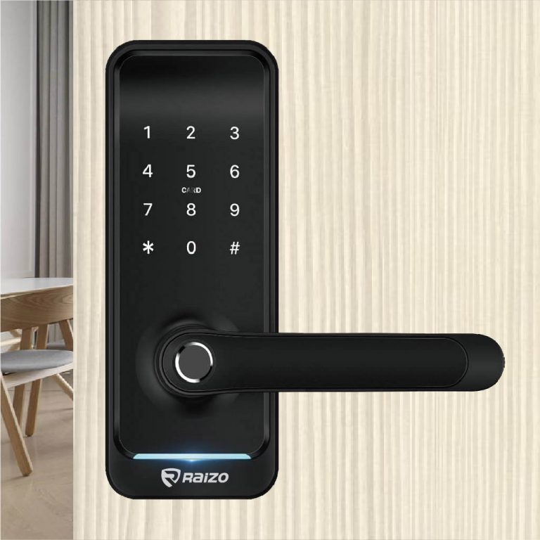 Raizo R190 smart lock is available in black colour in Singapore.