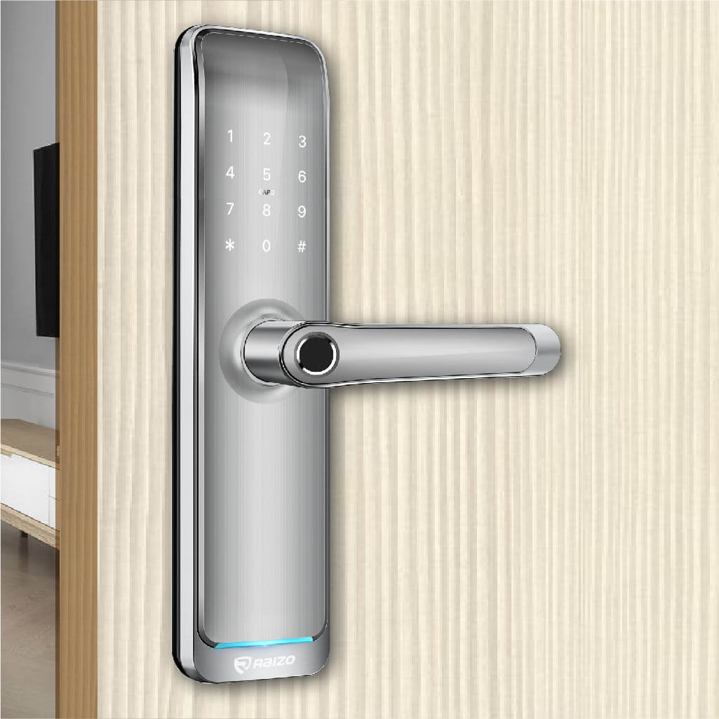 Raizo R300 digital door lock for residential, Airbnb, apartment, condominium from Singapore and also worldwide supply.