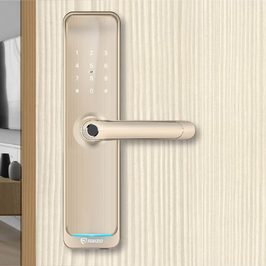 Raizo R300 digital door lock for residential, Airbnb, apartment, condominium from Singapore and also worldwide supplier and distributor.